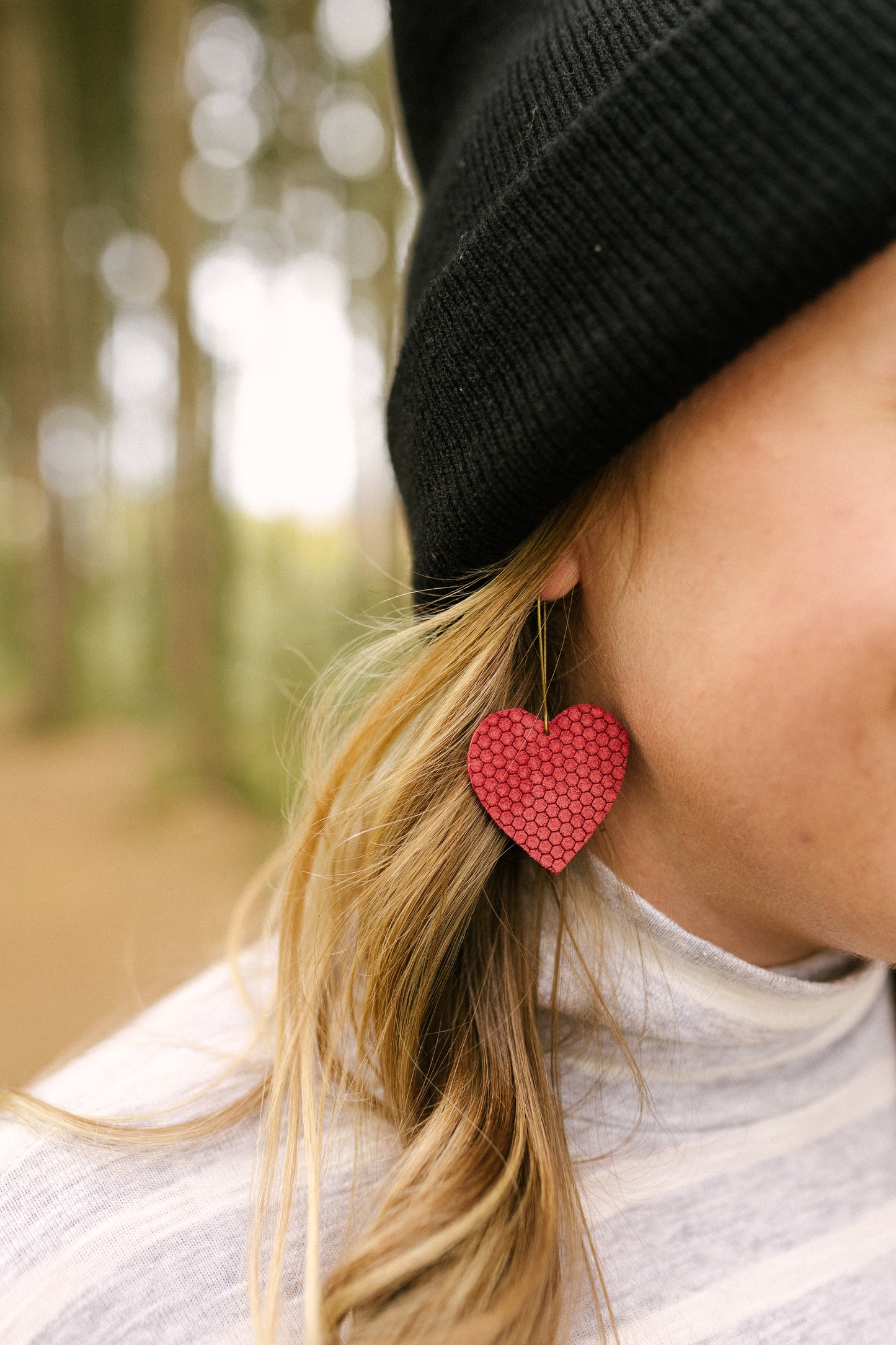 Happy Heart Dangles collab with The Minimal Mom
