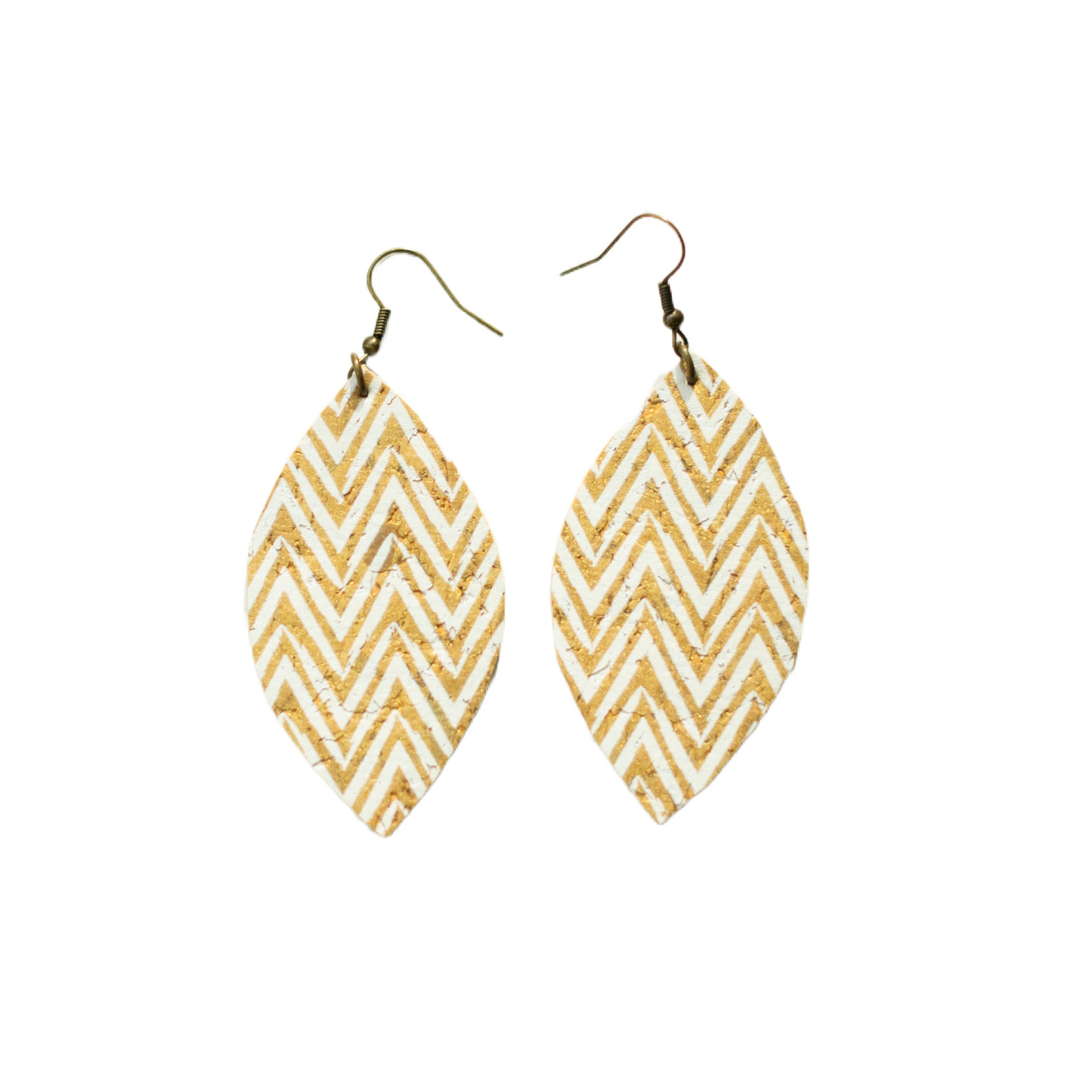 Chevron Cork Jane Dangles