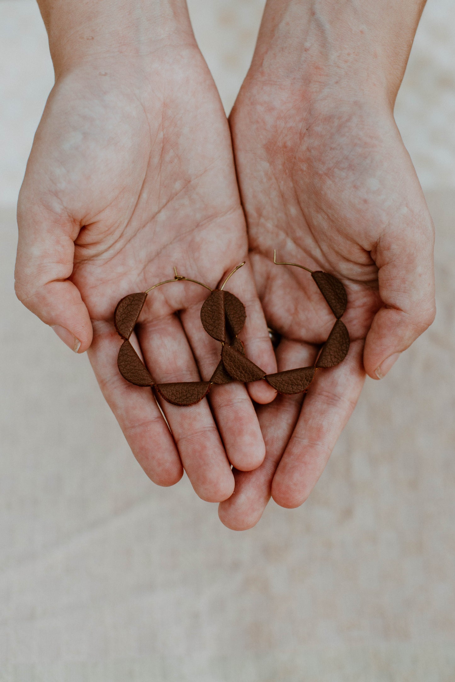 Espresso Brown Everly Hoops