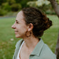 Espresso Brown Everly Hoops