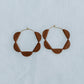 Espresso Brown Everly Hoops