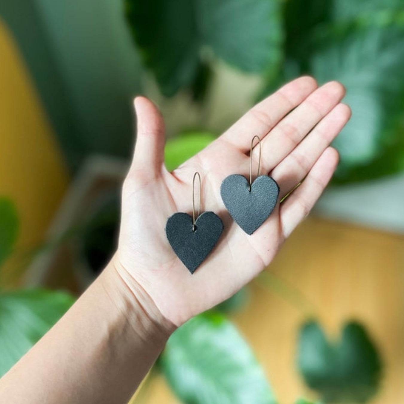 Happy Heart Dangles collab with The Minimal Mom